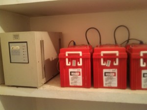 The building has a back up generating for the brown outs that happen on a regular basis, but this property comes equipped with its own backup generator as well.