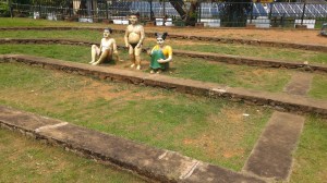 The seating in the amphitheather comes with some ready made audience members.