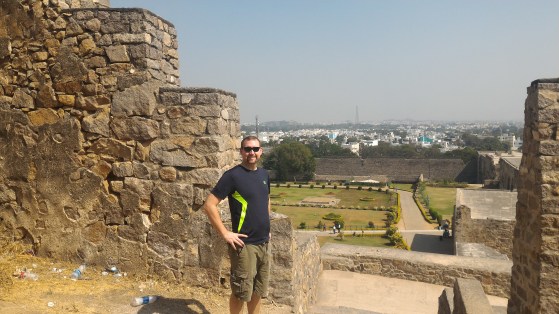 Bobby relaxing on the way back down the hill.